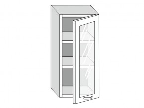 19.40.3 Шкаф настенный (h=913) на 400мм с 1-ой стекл. дверцей в Щучьем - shchuche.magazinmebel.ru | фото