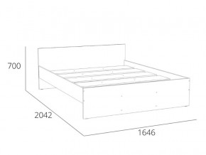 Кровать 1600 НМ 011.53 Симпл Белый Фасадный в Щучьем - shchuche.magazinmebel.ru | фото - изображение 4