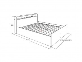 Кровать Ольга 17 1400 в Щучьем - shchuche.magazinmebel.ru | фото - изображение 2