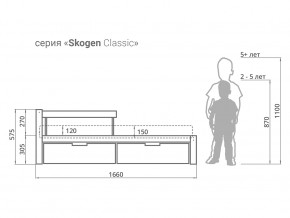 Кровать Svogen classic с ящиками и бортиком дерево-белый в Щучьем - shchuche.magazinmebel.ru | фото - изображение 2