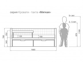 Кровать-тахта мягкая Svogen с ящиками и бортиком белый в Щучьем - shchuche.magazinmebel.ru | фото - изображение 2