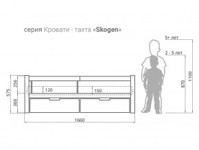 Кровать-тахта Svogen с ящиками и бортиком бежевый в Щучьем - shchuche.magazinmebel.ru | фото - изображение 3