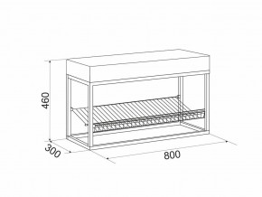 Обувница Крафт 1 G61771 в Щучьем - shchuche.magazinmebel.ru | фото - изображение 2