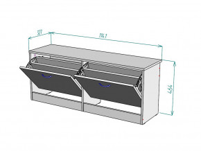 Обувница W55 в Щучьем - shchuche.magazinmebel.ru | фото - изображение 3