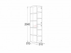 Шкаф крайний Омега 16 в Щучьем - shchuche.magazinmebel.ru | фото - изображение 2