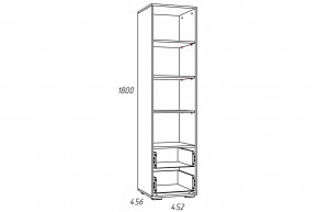 Стеллаж Лилу НМ 041.03 Птички в Щучьем - shchuche.magazinmebel.ru | фото - изображение 2