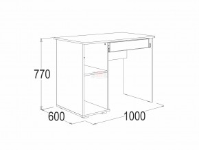 Стол письменный 2 Омега 16 в Щучьем - shchuche.magazinmebel.ru | фото - изображение 2