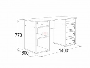 Стол письменный 3 Омега 16 в Щучьем - shchuche.magazinmebel.ru | фото - изображение 2