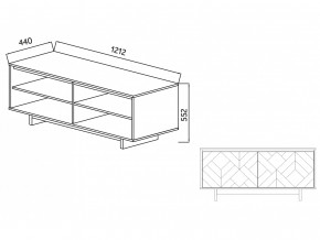 Тумба для ТВА Moderno-1200 Ф2 в Щучьем - shchuche.magazinmebel.ru | фото - изображение 5