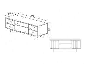 Тумба для ТВА Moderno-1400 Ф5 в Щучьем - shchuche.magazinmebel.ru | фото - изображение 5