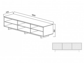 Тумба для ТВА Moderno-1800 Ф4 в Щучьем - shchuche.magazinmebel.ru | фото - изображение 4