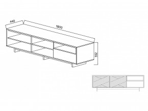 Тумба для ТВА Moderno-1800 В-1 Ф3 в Щучьем - shchuche.magazinmebel.ru | фото - изображение 4