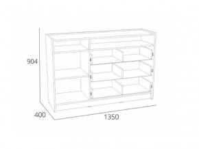 Тумба Оттавия НМ 011.59 Антрацит в Щучьем - shchuche.magazinmebel.ru | фото - изображение 2